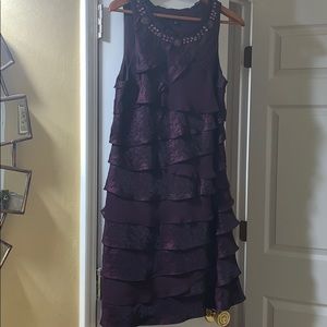 Purple cocktail dress